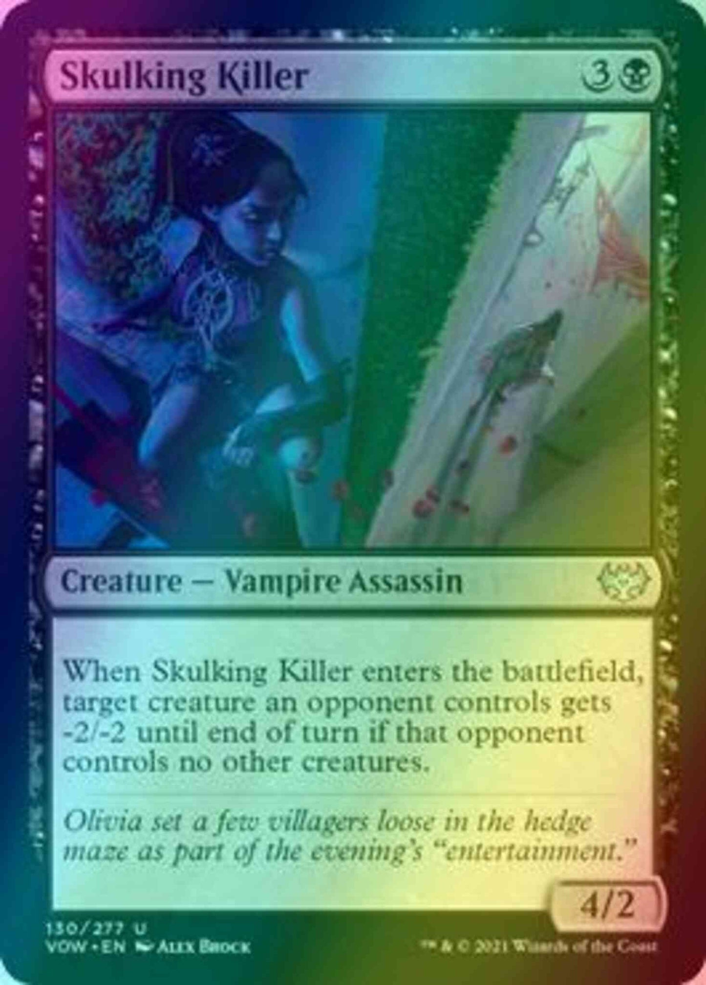 Skulking Killer [130] [Innistrad: Crimson Vow] [Foil]