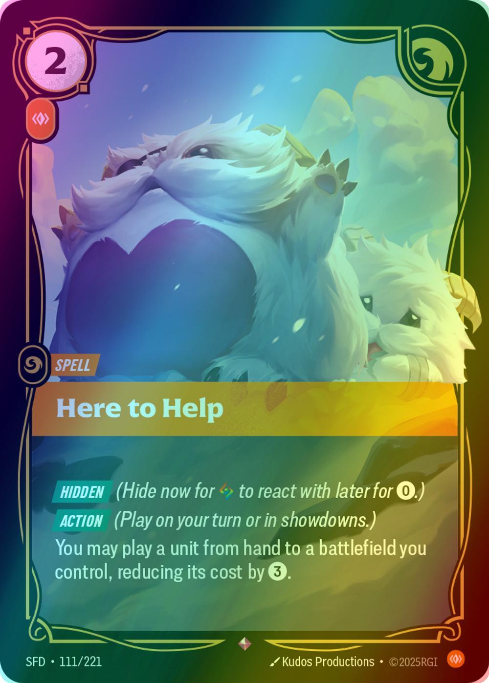 Here to Help - 111/221 [Spiritforged] [Foil]
