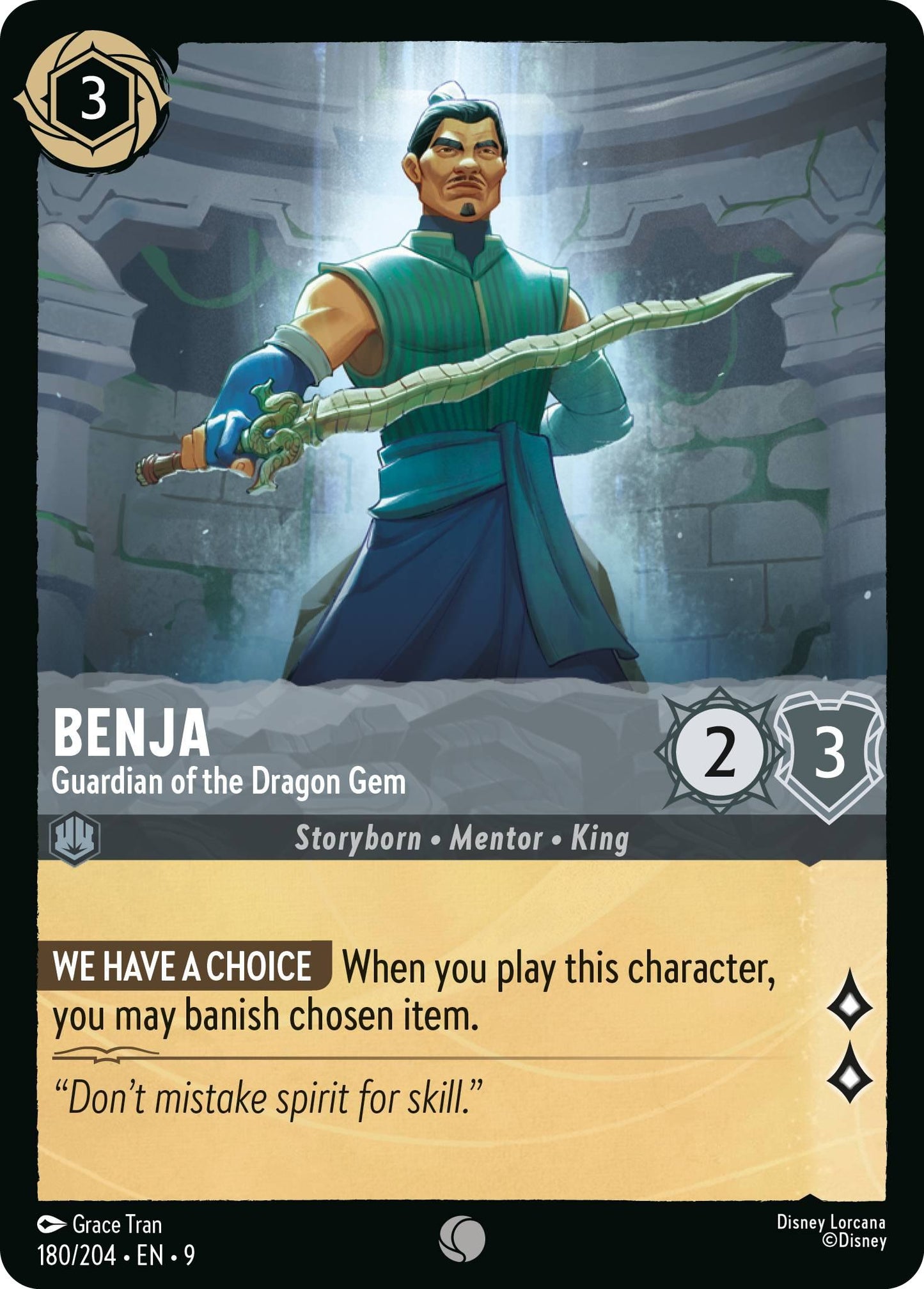 Benja - Guardian of the Dragon Gem - 180/204 [Fabled] [Non-Foil]