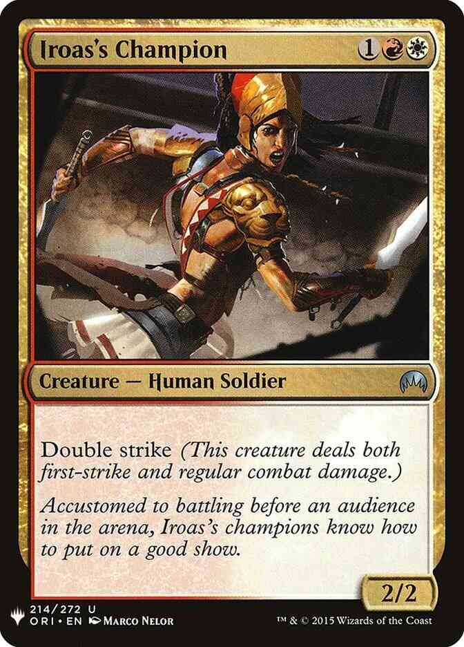 Iroas's Champion [ORI-214] [The List] [Non-Foil]