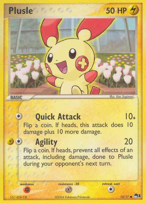Plusle - 13/17 - Common [pop1-13] [Non-Holo]