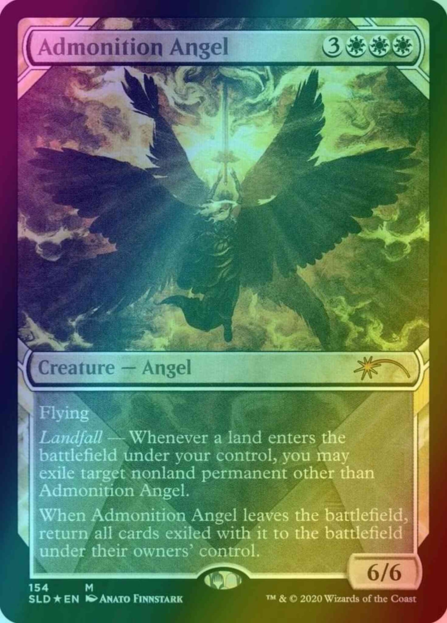 Admonition Angel [0154] [Showcase: Zendikar] [Secret Lair Drop] [Foil]