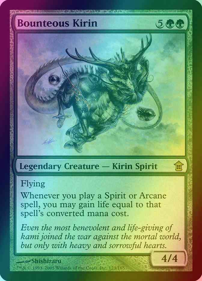 Bounteous Kirin [123] [Saviors of Kamigawa] [Foil]