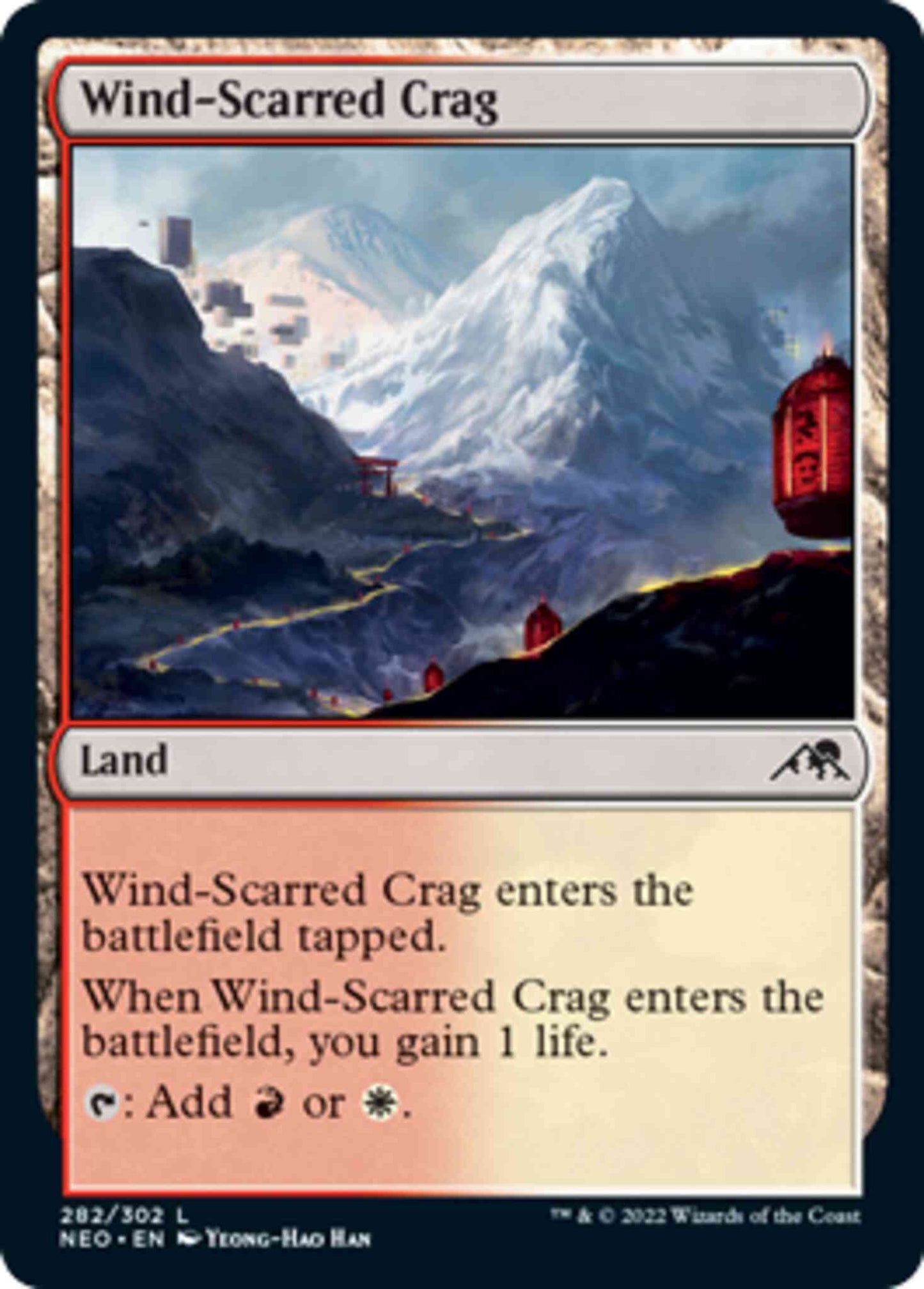 Wind-Scarred Crag [282] [Kamigawa: Neon Dynasty] [Non-Foil]