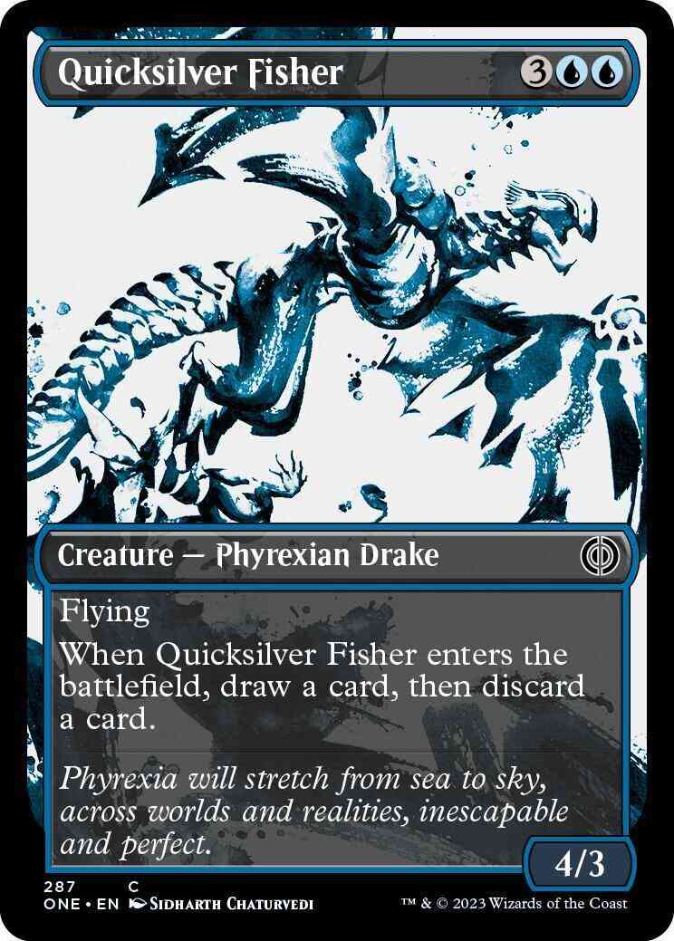 Quicksilver Fisher [287] [Full Art] [Ichor] [Phyrexia: All Will Be One] [Non-Foil]