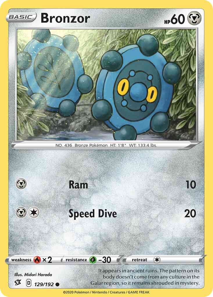 Bronzor - 129/192 - Common [swsh2-129] [Reverse Holo]