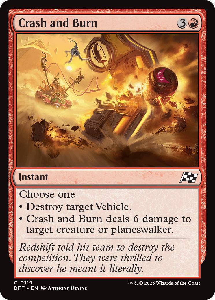 Crash and Burn [119] [Aetherdrift] [Non-Foil]