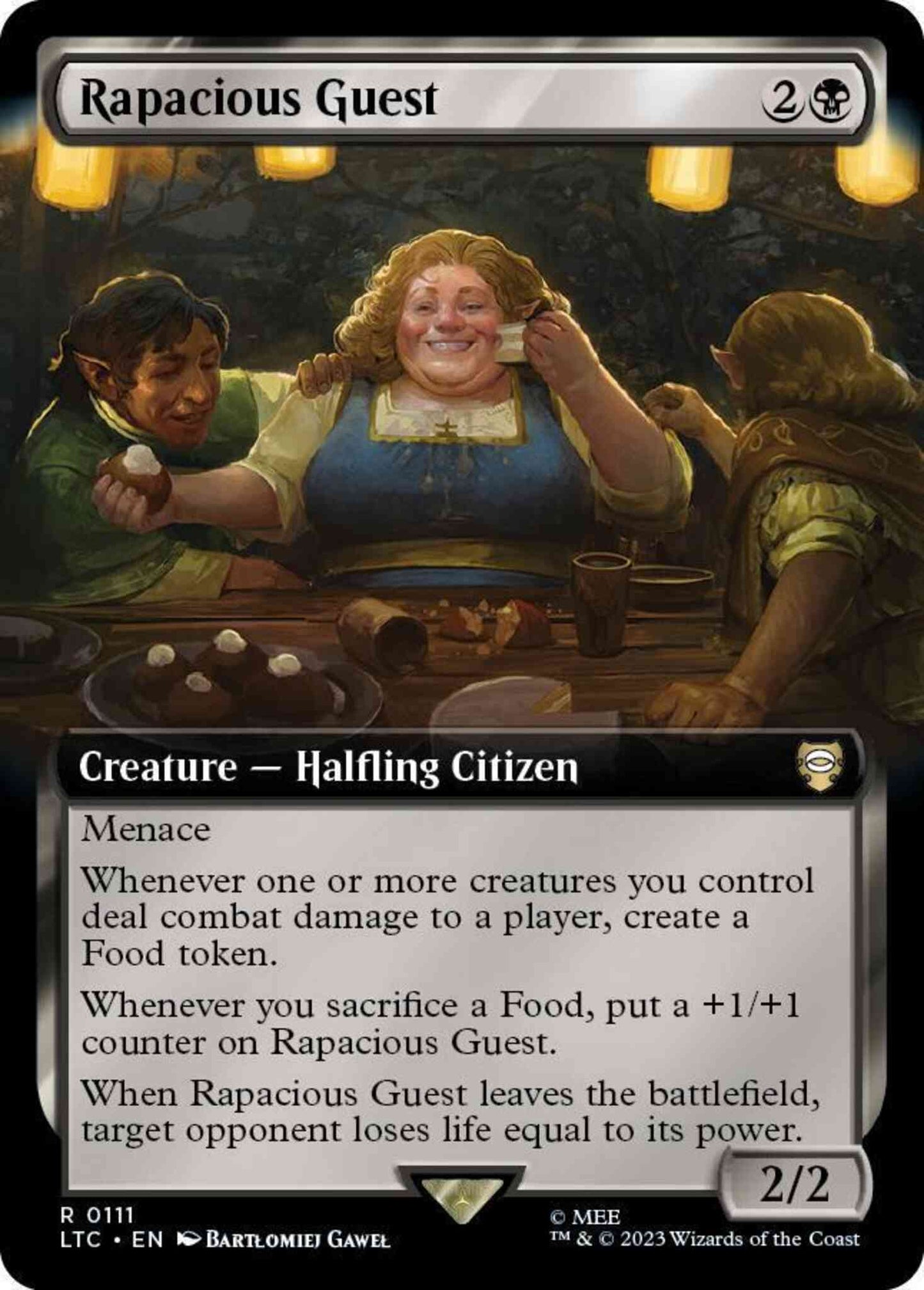 Rapacious Guest [111] [Extended Art] [The Lord of the Rings: Tales of Middle-earth: Commander] [Non-Foil]