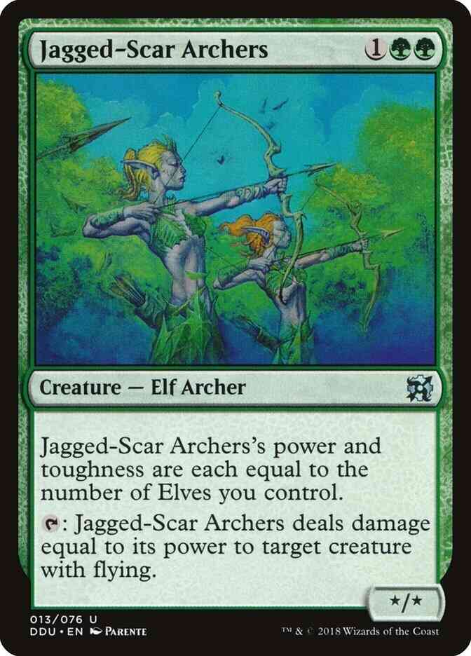 Jagged-Scar Archers [13] [Duel Decks Elves vs Inventors] [Non-Foil]