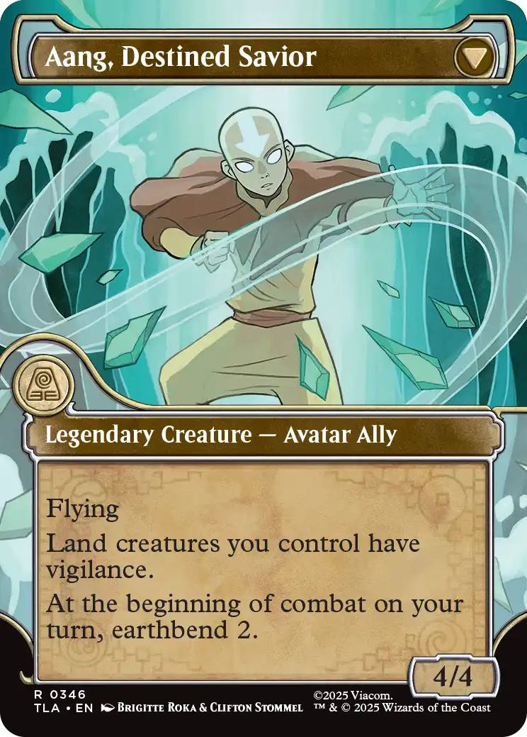 Aang, at the Crossroads // Aang, Destined Savior [346] [Elemental Frame] [Avatar: The Last Airbender] [Non-Foil]