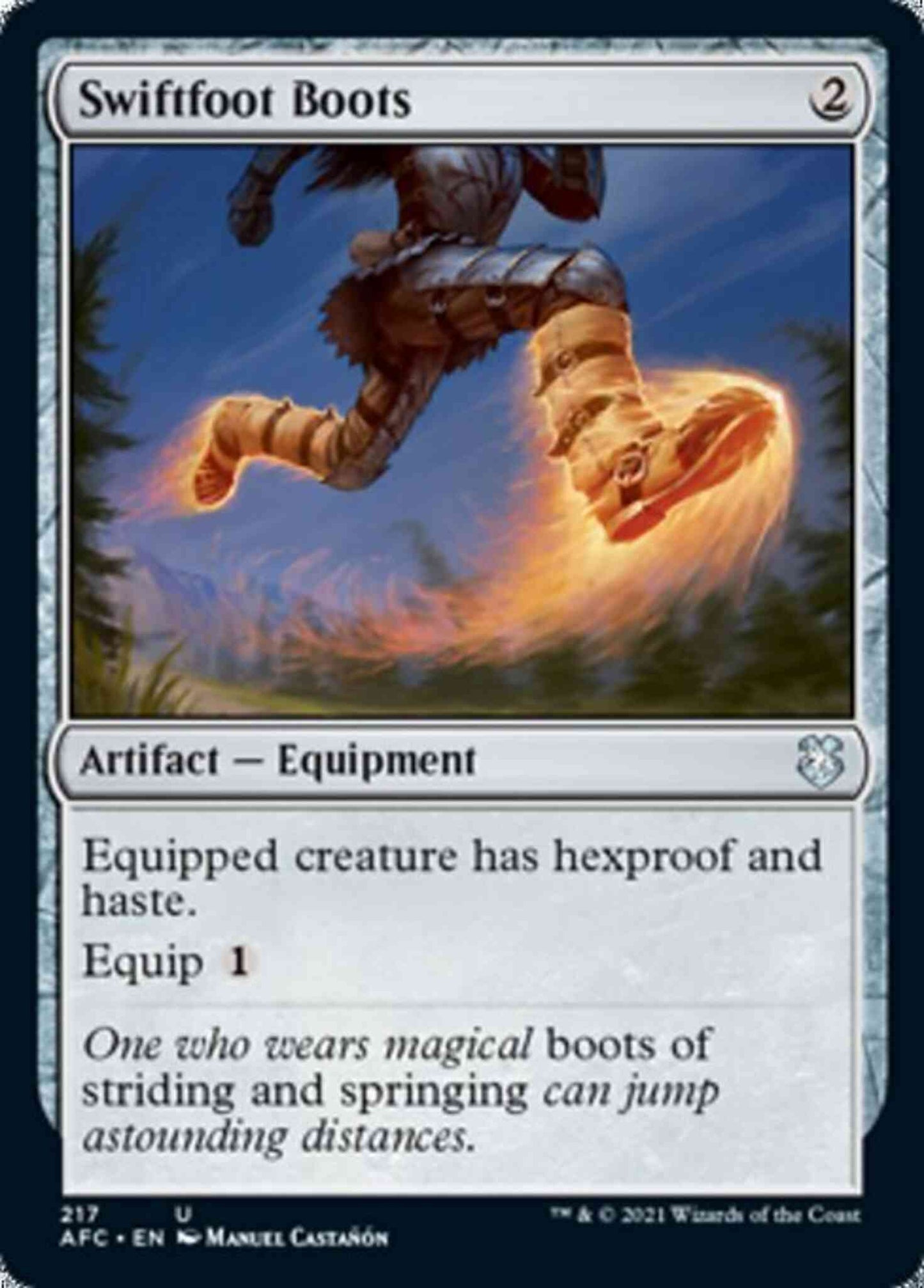 Swiftfoot Boots [217] [Adventures in the Forgotten Realms Commander] [Non-Foil]