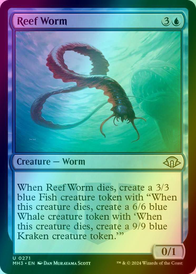 Reef Worm [271] [Modern Horizons 3] [Foil]