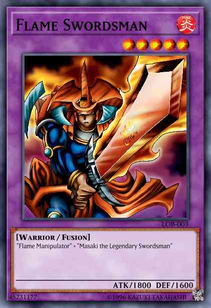 Flame Swordsman - DB1-EN100 - Rare - Unlimited