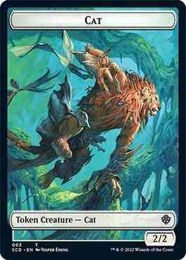 Cat Token (03) // Saproling Token (23) [Starter Commander Decks: Tokens] [Non-Foil]