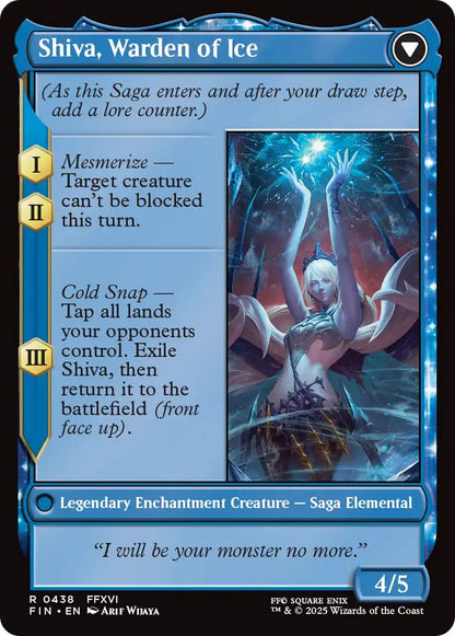 Jill, Shiva's Dominant // Shiva, Warden of Ice [438] [Extended Art] [FINAL FANTASY] [Non-Foil]