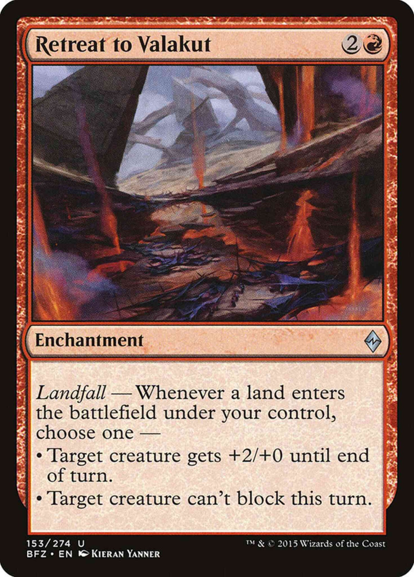 Retreat to Valakut [153] [Battle for Zendikar] [Non-Foil]