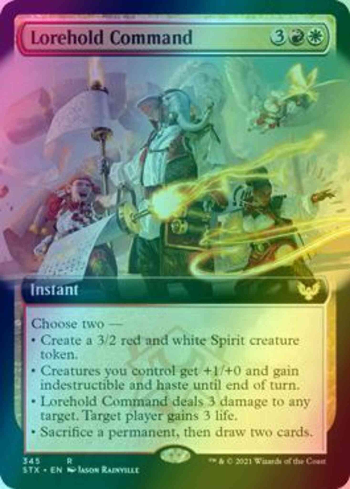 Lorehold Command [345] [Extended Art] [Strixhaven: School of Mages] [Foil]