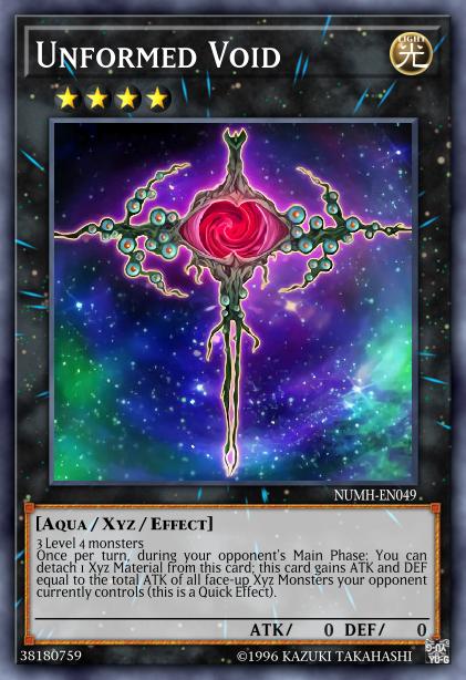 Unformed Void - NUMH-EN049 - Super Rare - 1st Edition