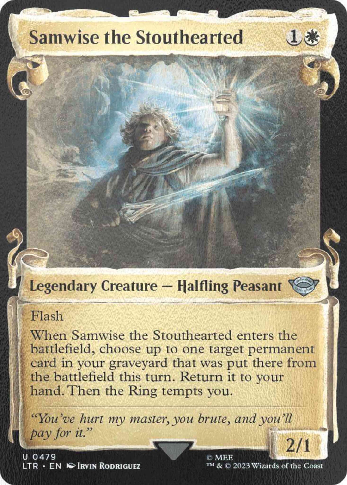 Samwise the Stouthearted [479] [Scrolls Showcase] [The Lord of the Rings: Tales of Middle-earth] [Silver Foil]