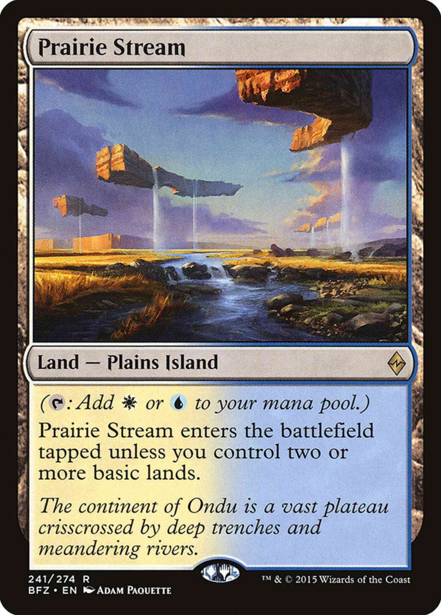 Prairie Stream [241] [Battle for Zendikar] [Non-Foil]