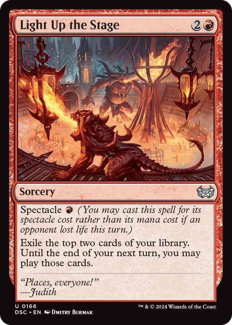 Light Up the Stage [166] [Duskmourn: House of Horror: Commander] [Non-Foil]