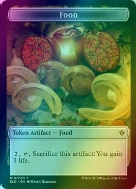 Dwarf Token (07) // Food Token (16) [Throne of Eldraine Tokens] [Foil]
