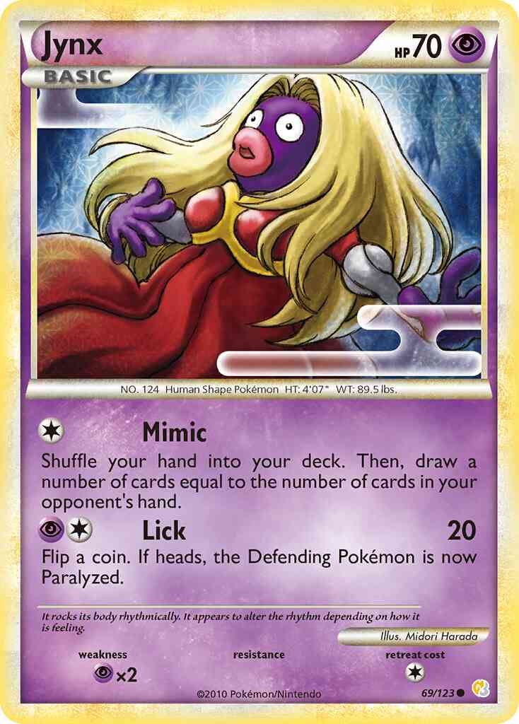 Jynx - 69/123 - Common [hgss1-69] [Reverse Holo]