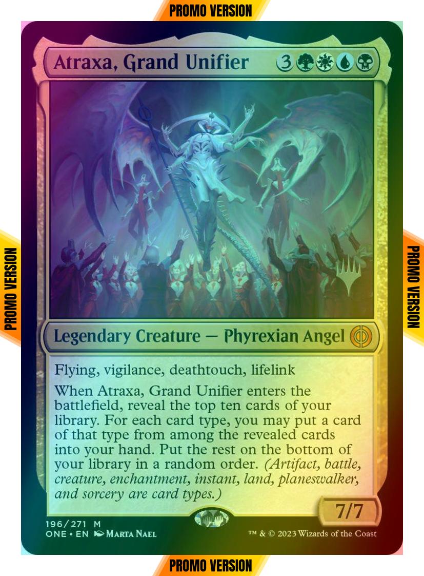 Atraxa, Grand Unifier [196p] [Promo Pack] [Phyrexia: All Will Be One: Promos] [Foil]