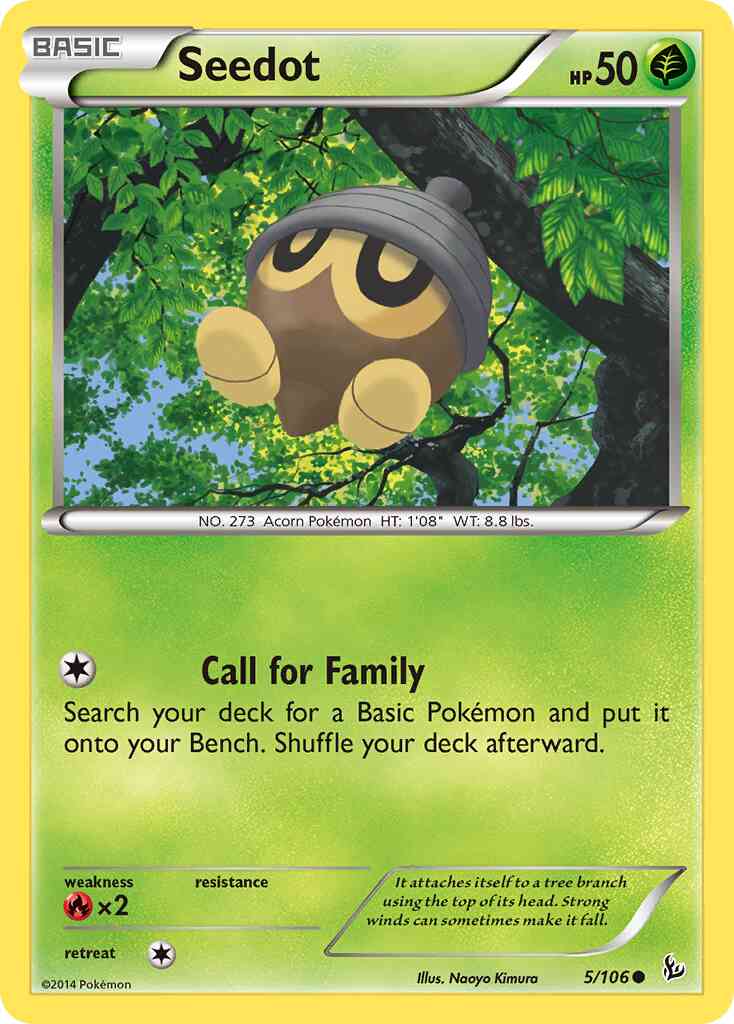 Seedot - 5/106 - Common [xy2-5] [Reverse Holo]