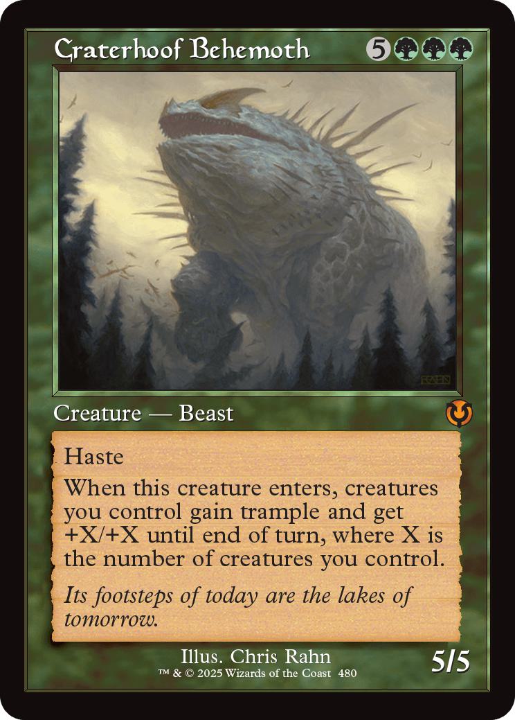 Craterhoof Behemoth [480] [Retro Frame] [Innistrad Remastered] [Non-Foil]