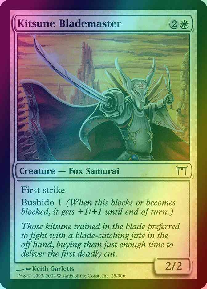 Kitsune Blademaster [25] [Champions of Kamigawa] [Foil]