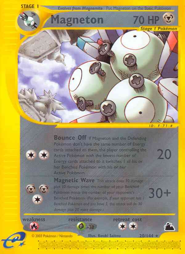Magneton - 20/144 - Rare [ecard3-20] [Non-Holo]