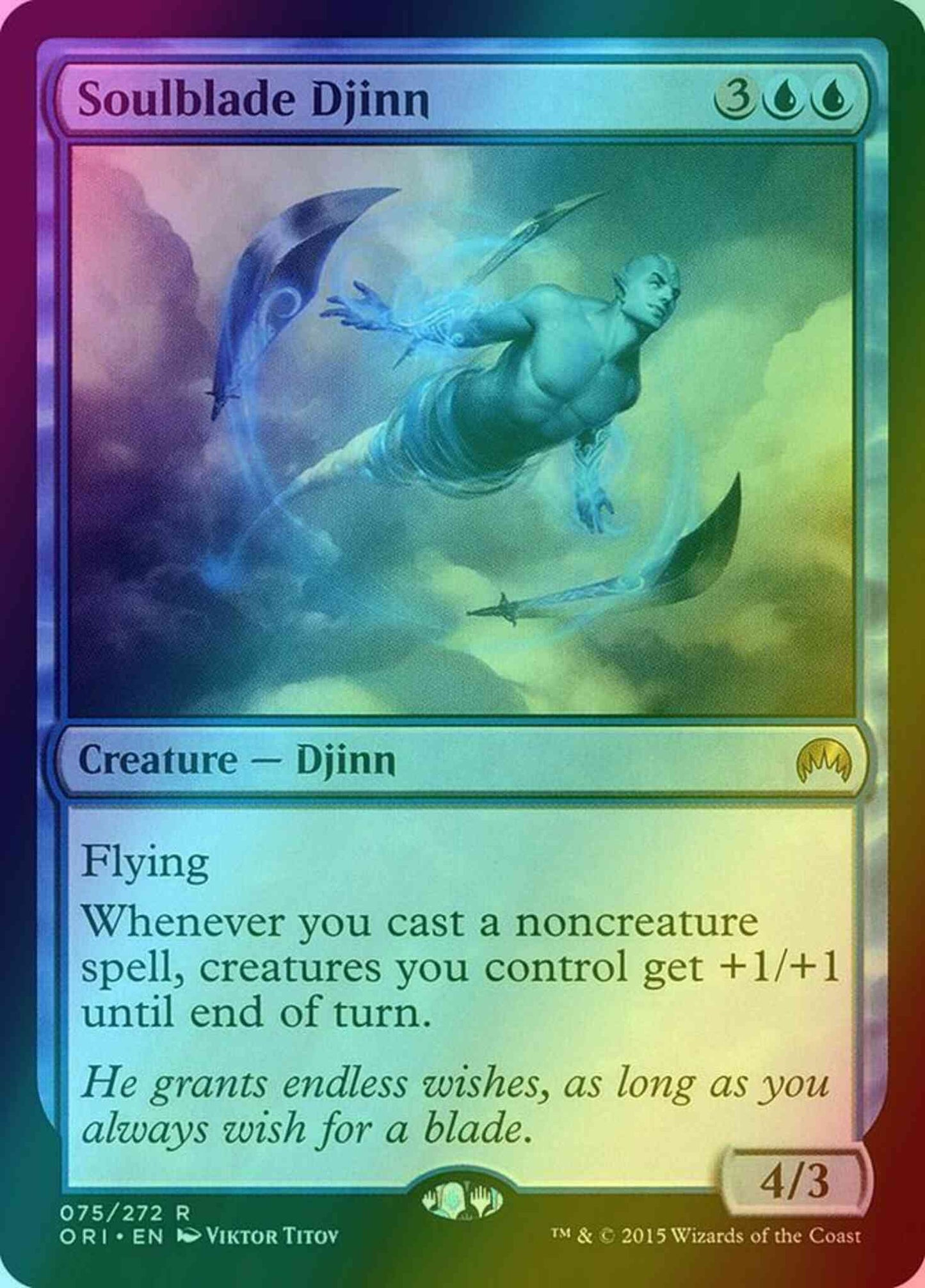 Soulblade Djinn [75] [Magic Origins] [Foil]