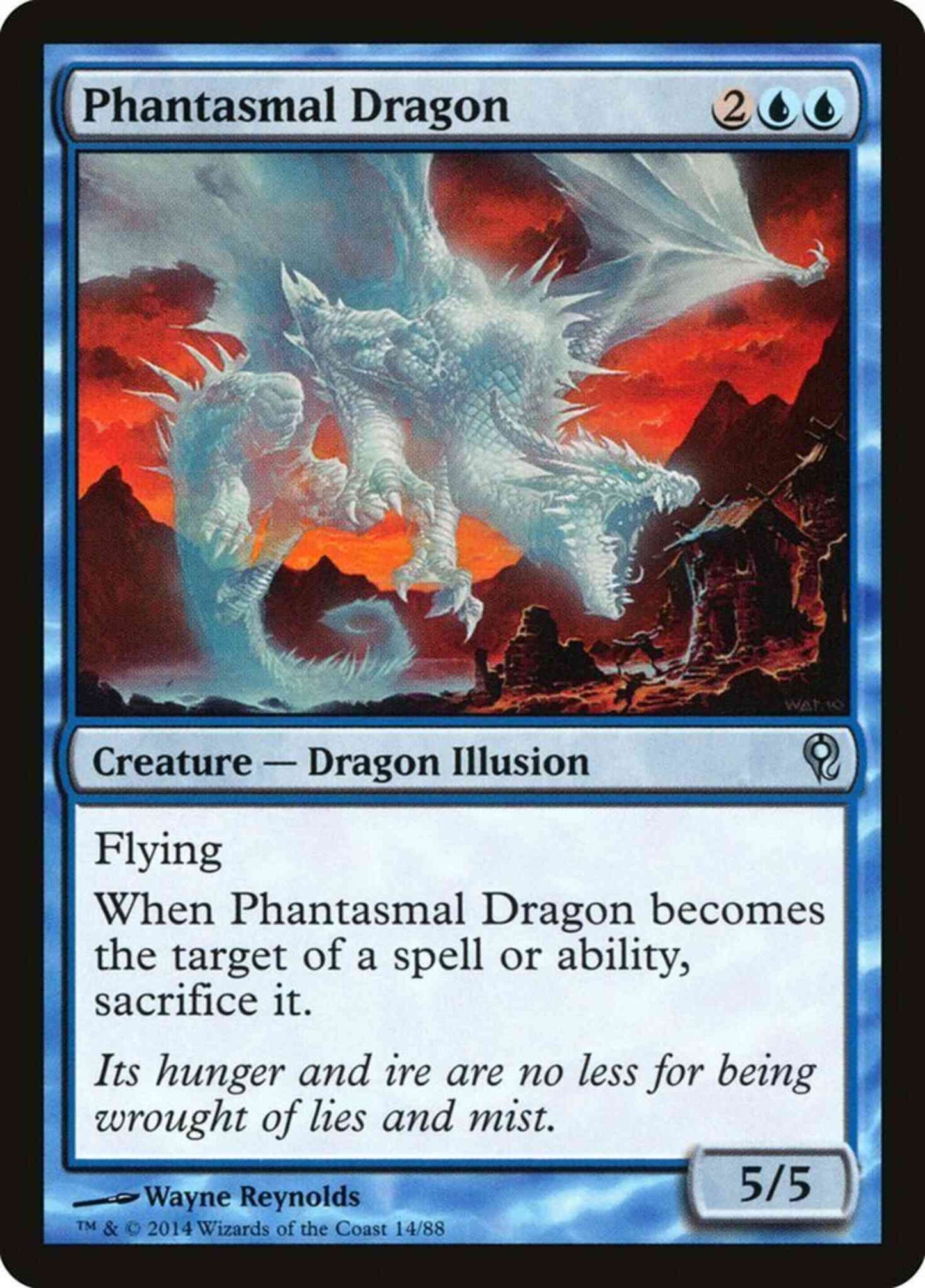 Phantasmal Dragon [14] [Duel Decks Jace vs Vraska] [Non-Foil]