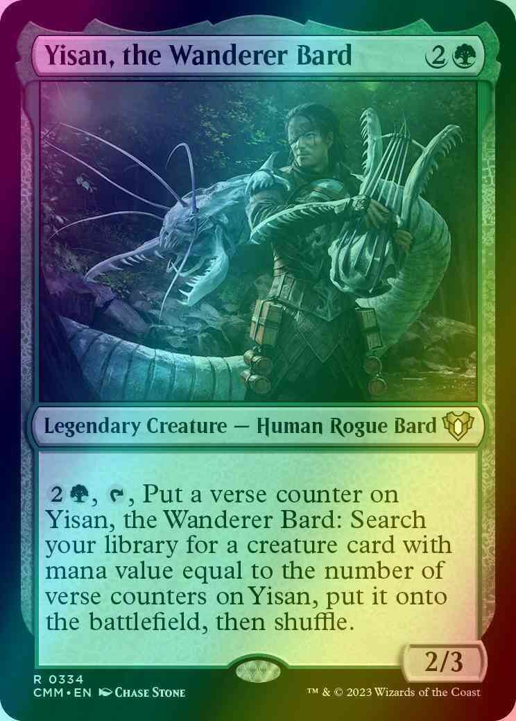 Yisan, the Wanderer Bard [334] [Commander Masters] [Foil]