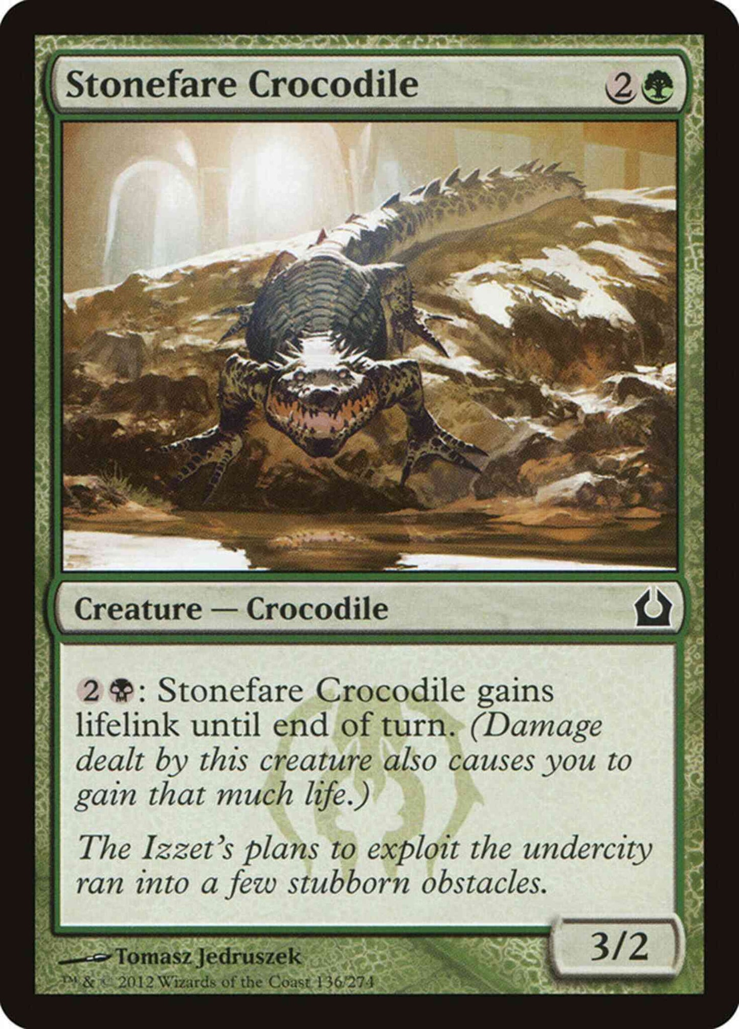 Stonefare Crocodile [136] [Return To Ravnica] [Non-Foil]