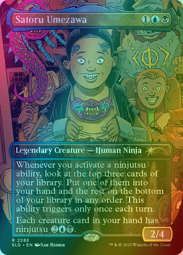 Satoru Umezawa [2283] [Borderless] [Trick or Treat] [Secret Lair Drop] [Rainbow Foil]