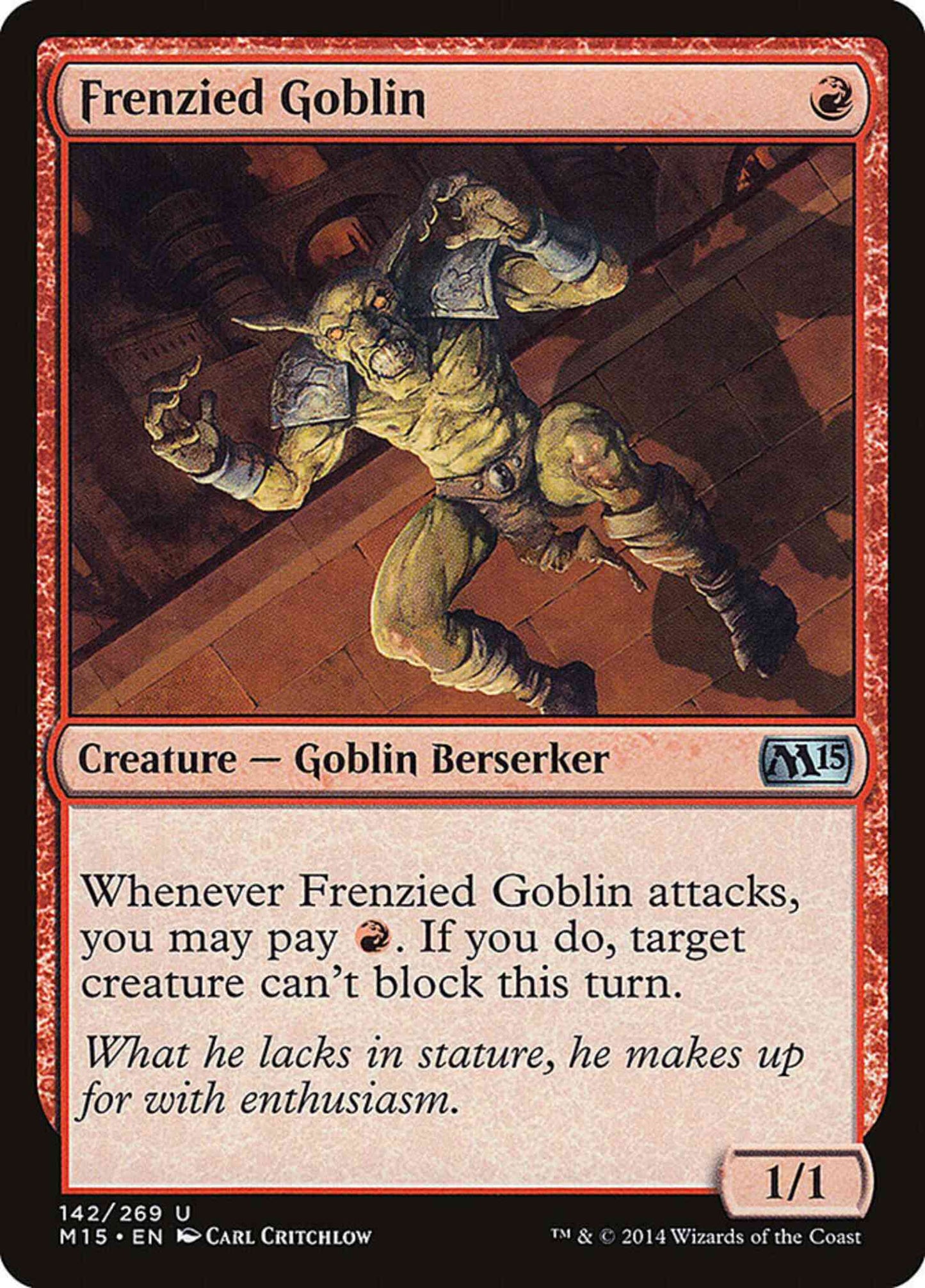 Frenzied Goblin [142] [Magic 2015] [Non-Foil]