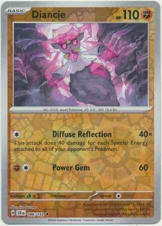 Diancie - 086/142 - Uncommon [sv07-086] [Reverse Holo]