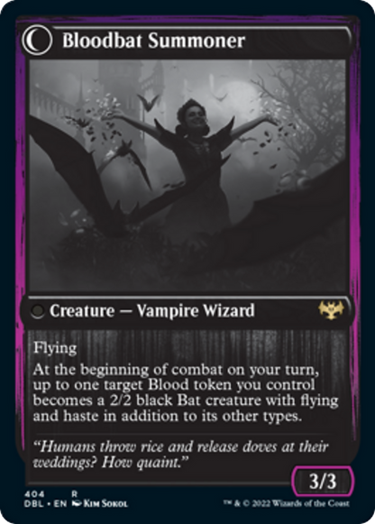Voldaren Bloodcaster // Bloodbat Summoner [404] [Innistrad: Double Feature] [Non-Foil]