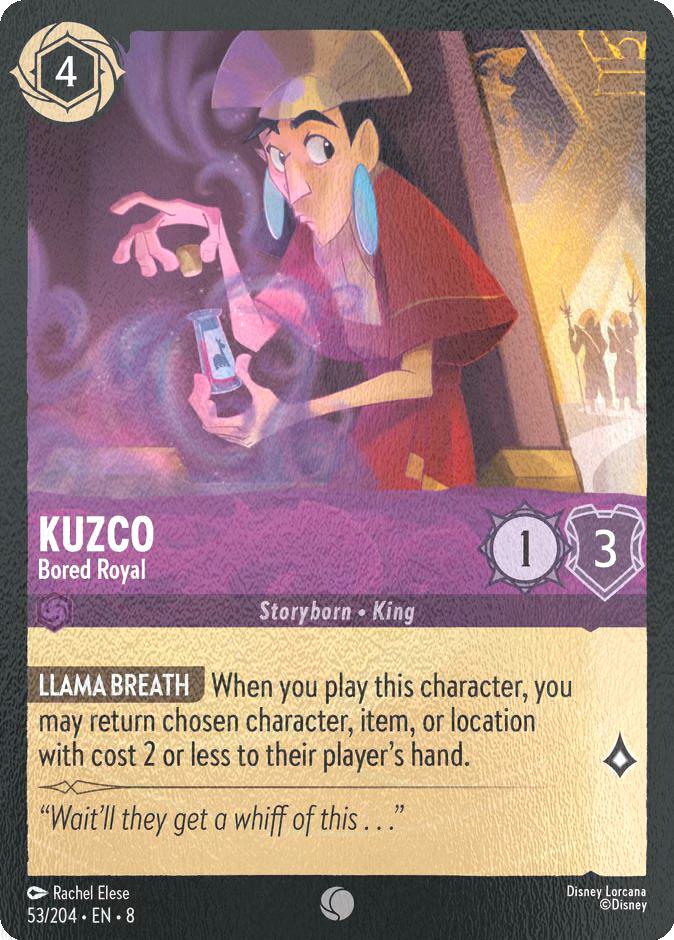 Kuzco - Bored Royal - 53/204 [Reign of Jafar] [Cold Foil]