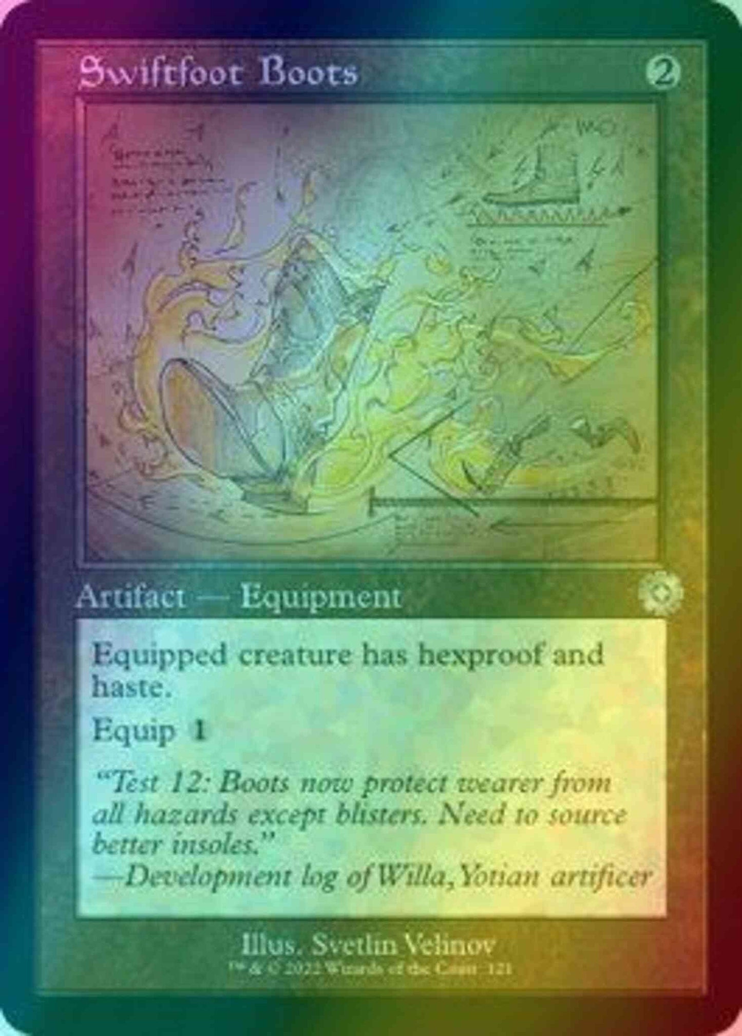 Swiftfoot Boots [121] [Retro Frame] [Schematic] [The Brothers' War Retro Artifacts] [Foil]
