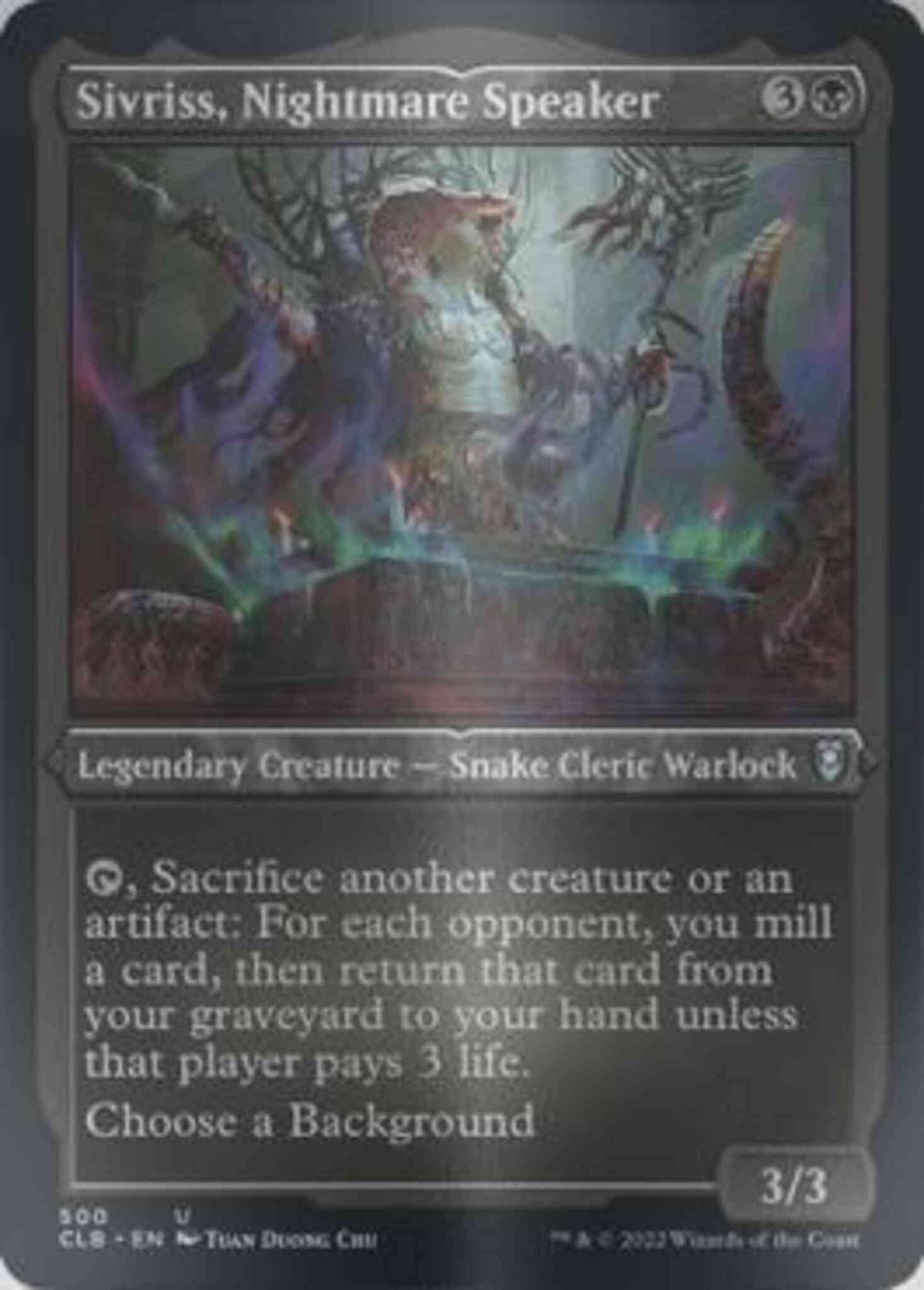 Sivriss, Nightmare Speaker [500] [Commander Legends: Battle for Baldur's Gate] [Etched Foil]