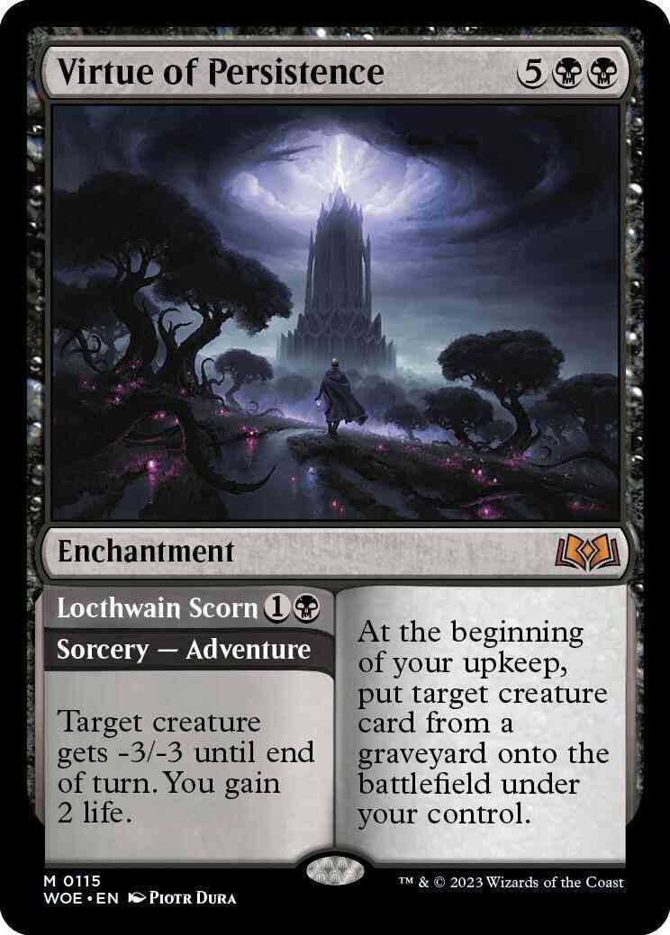 Virtue of Persistence // Locthwain Scorn [115] [Wilds of Eldraine] [Non-Foil]