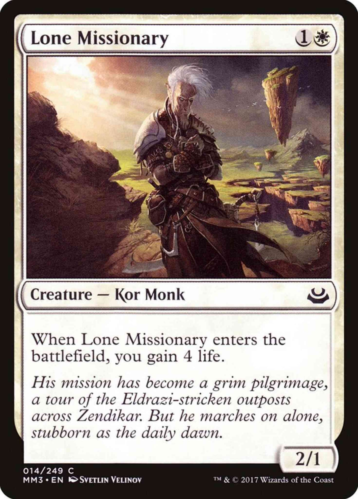 Lone Missionary [14] [Modern Masters 2017] [Non-Foil]