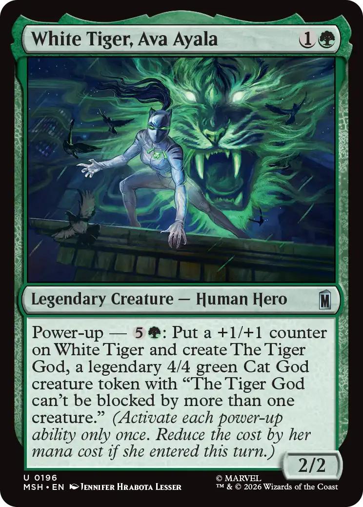 White Tiger, Ava Ayala [196] [Marvel Super Heroes] [Non-Foil]