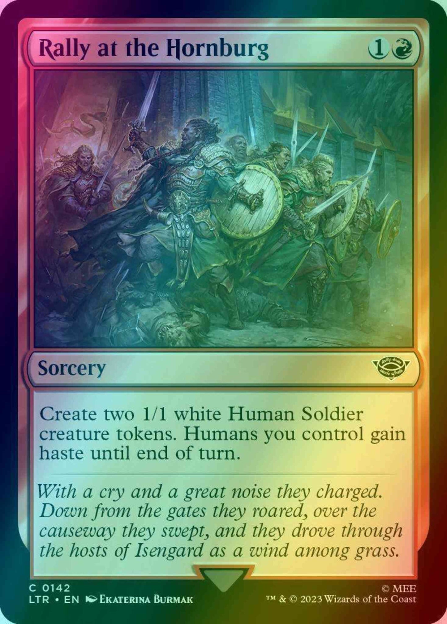 Rally at the Hornburg [142] [The Lord of the Rings: Tales of Middle-earth] [Foil]