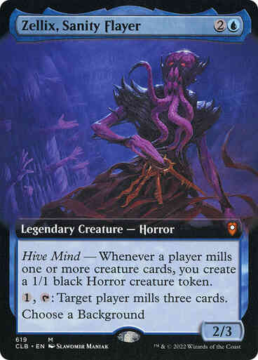 Zellix, Sanity Flayer [619] [Extended Art] [Commander Legends: Battle for Baldur's Gate] [Non-Foil]