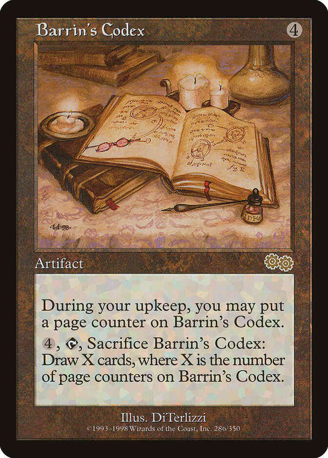 Barrin's Codex [286] [Urza's Saga] [Non-Foil]
