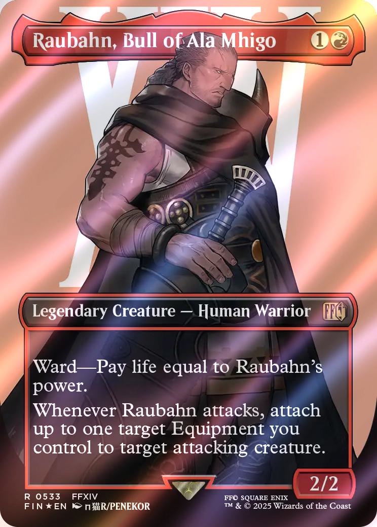 Raubahn, Bull of Ala Mhigo [533] [Borderless] [Character] [FINAL FANTASY] [Surge Foil]